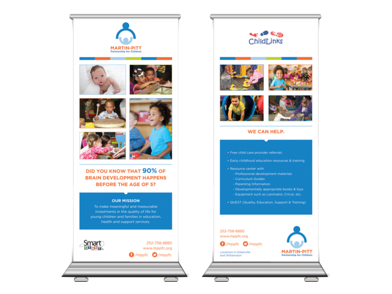 Tradeshow banners for Martin-Pitt Partnership for Children