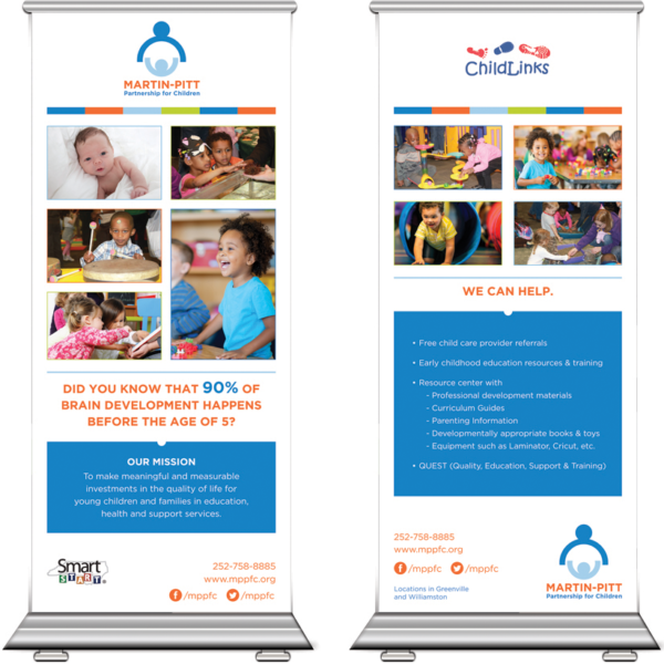 Martin-Pitt Partnership for Children tradeshow banners