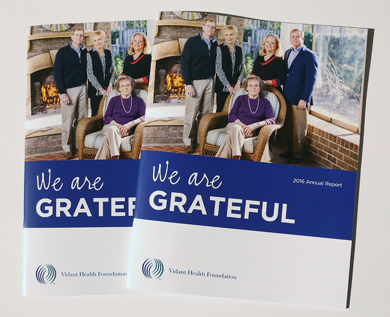 Vidant Health Foundation 2016 front cover