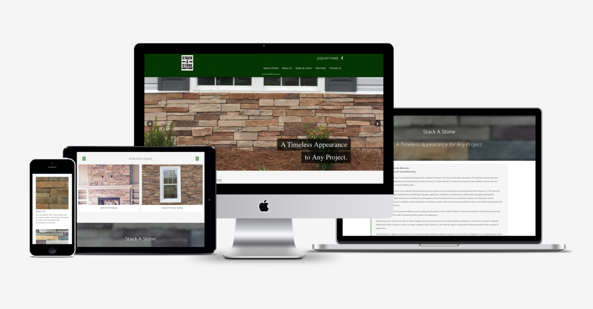Stack-a-stone website across multiple platforms
