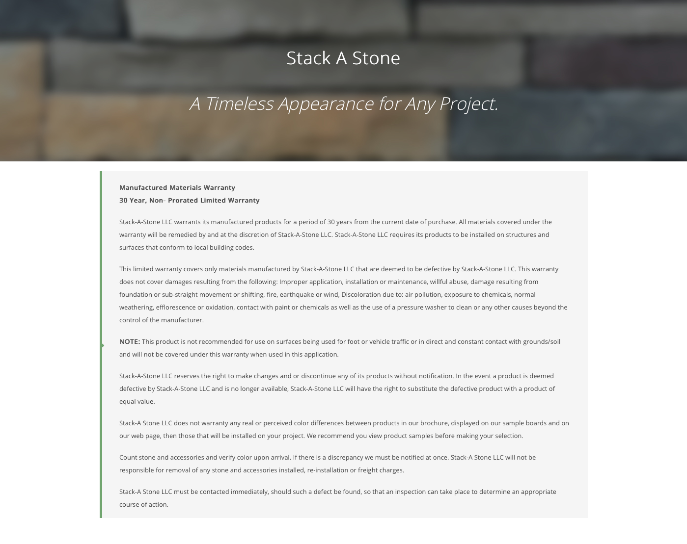Stack-a-stone on desktop layout