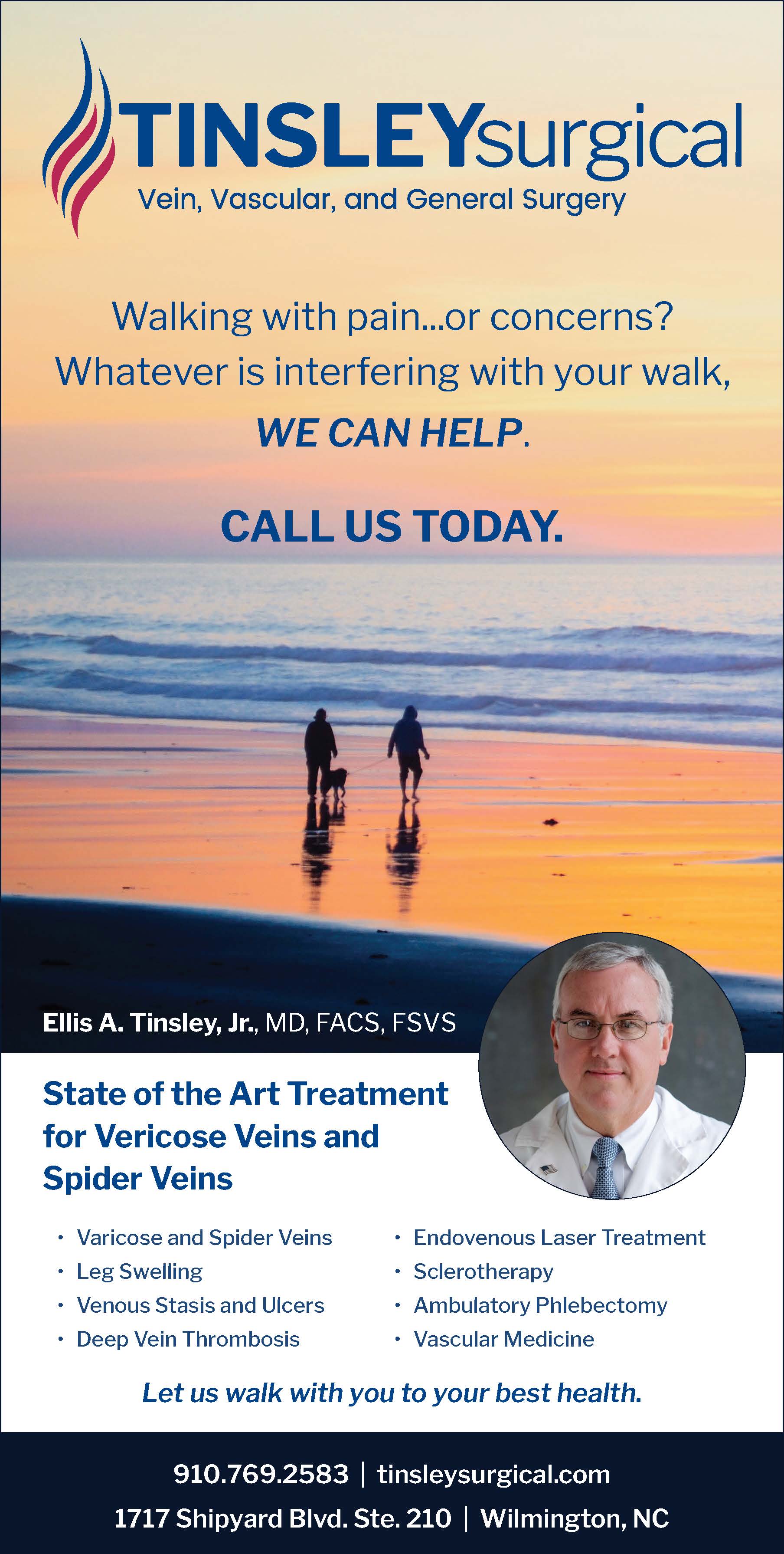 Tinsely Surgical Vein Newspaper Ad Design