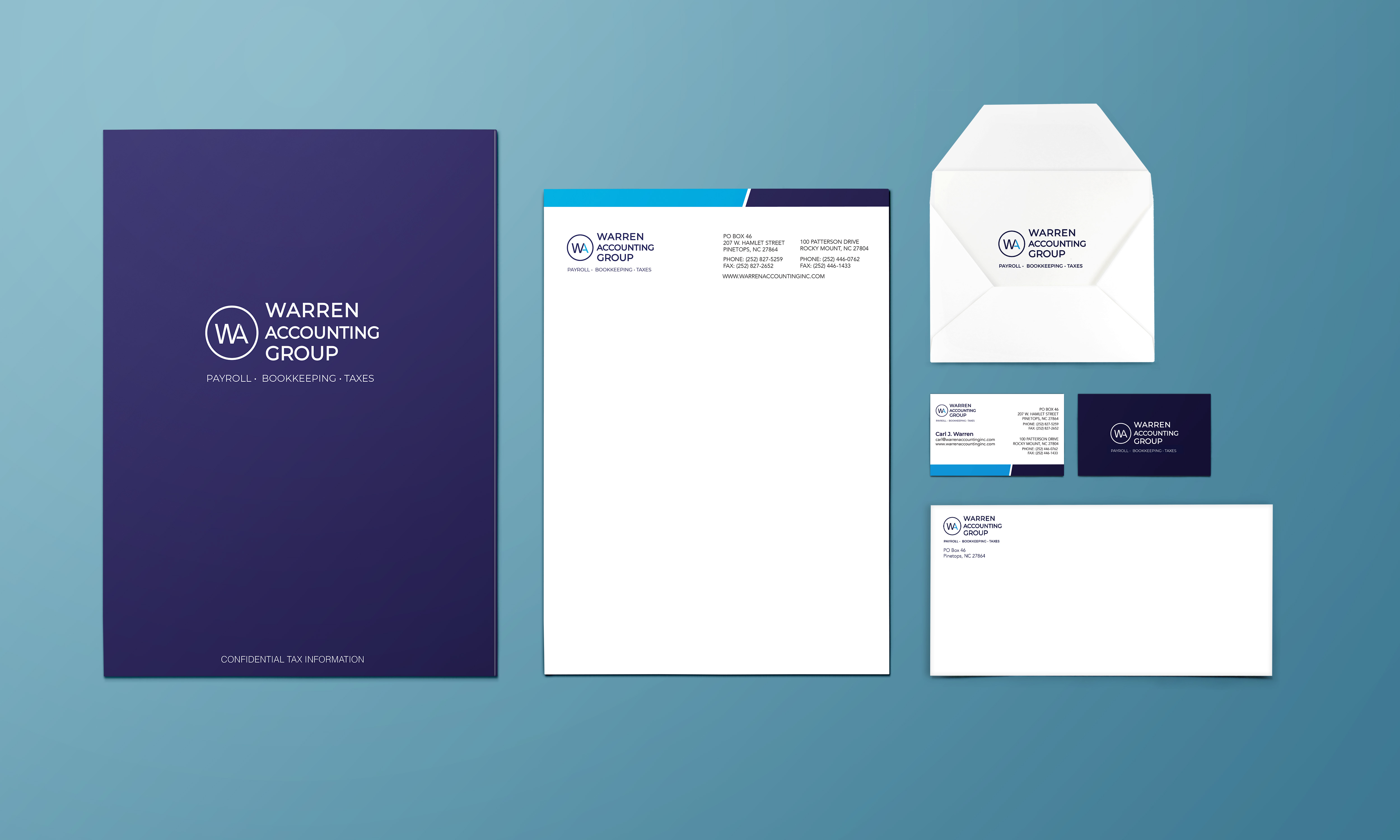 Warren Accounting Group stationary package